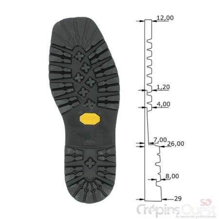 SEMELLES VIBRAM 1149 35/40