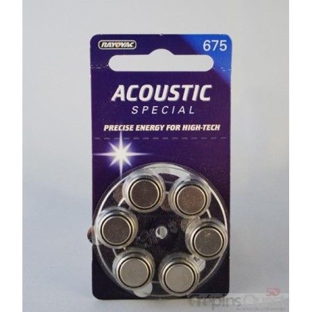 PILES ACOUSTIQUE ZA 675 Spécial 640 mah