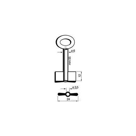 CLE COFFRE-FORT FOREE      L55