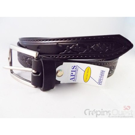 CEINTURE CUIR CROUTE