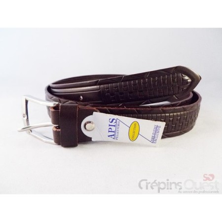 CEINTURE CUIR CROUTE