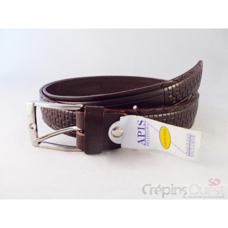 CEINTURE CUIR CROUTE