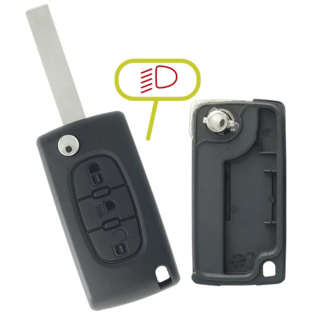 COQUE COMPATIBLE PEUGEOT/CITROEN 3 BOUTONS