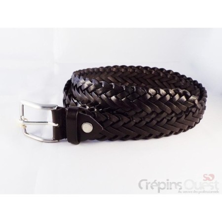 CEINTURE CUIR TRESSEE